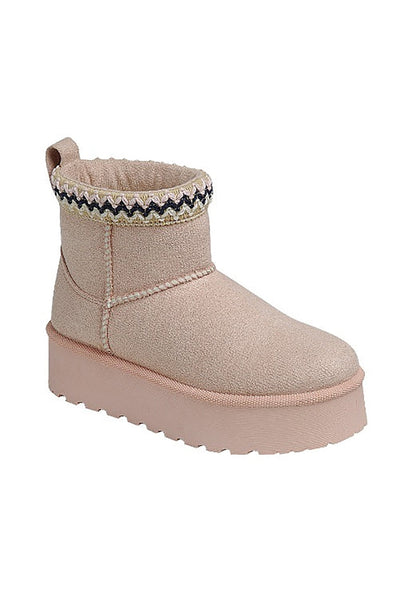 Youth Girls Platform Ankle Bootie