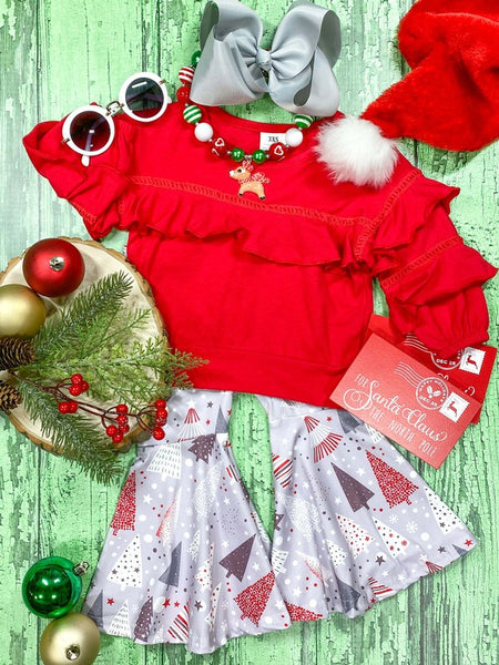 Festive Forest Bell Bottom Pant Set