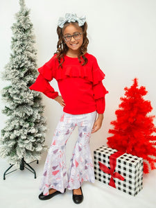 Festive Forest Bell Bottom Pant Set