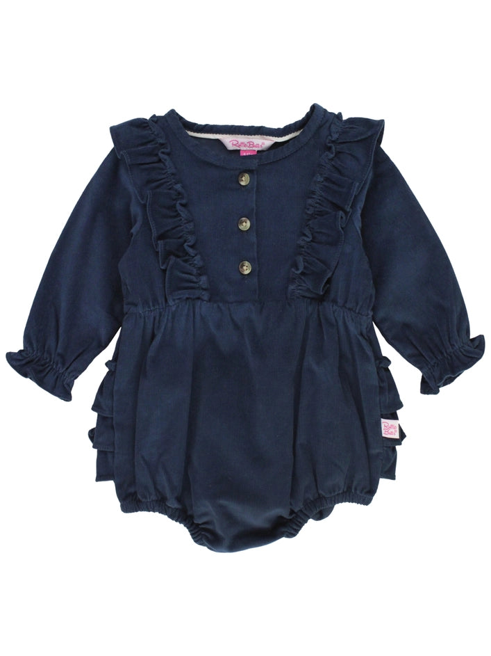 Baby Girls Corduroy Waterfall Bubble Romper