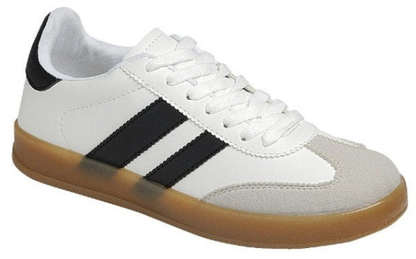 Youth Kids White Low Top Sneakers