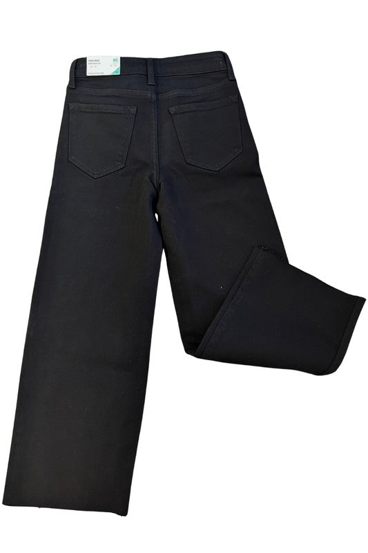 Kancan High Rise Crop Wide Leg Jean