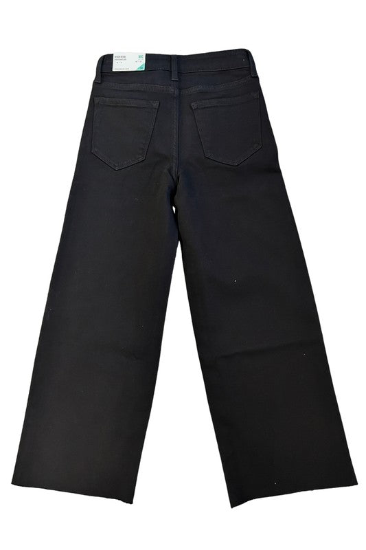 Kancan High Rise Crop Wide Leg Jean