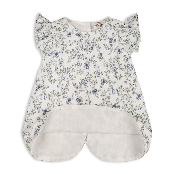 Infant Floral Bow Blouse + Bloomer