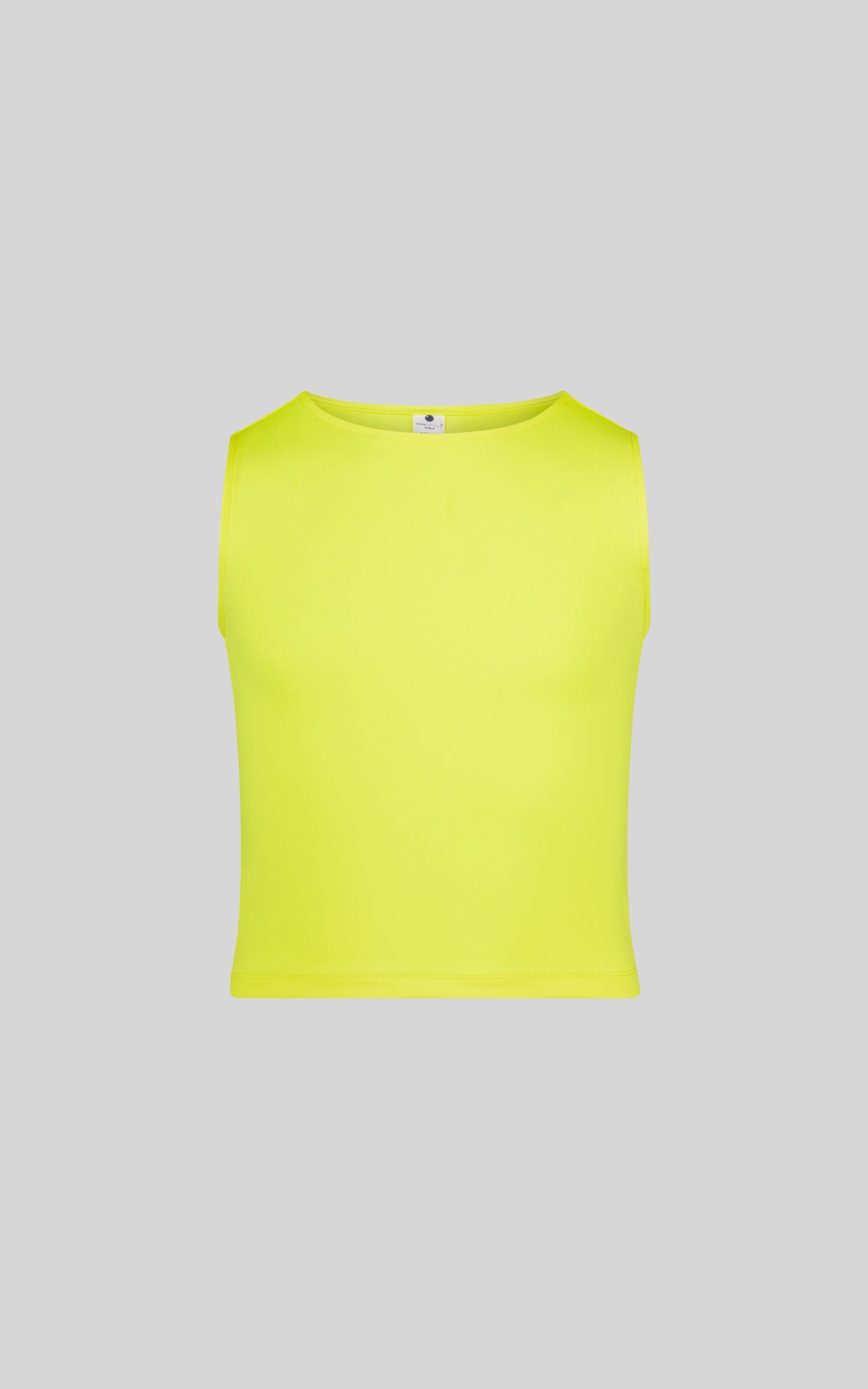 Youth Girls Basic Crew Neck Fitted Tank Top