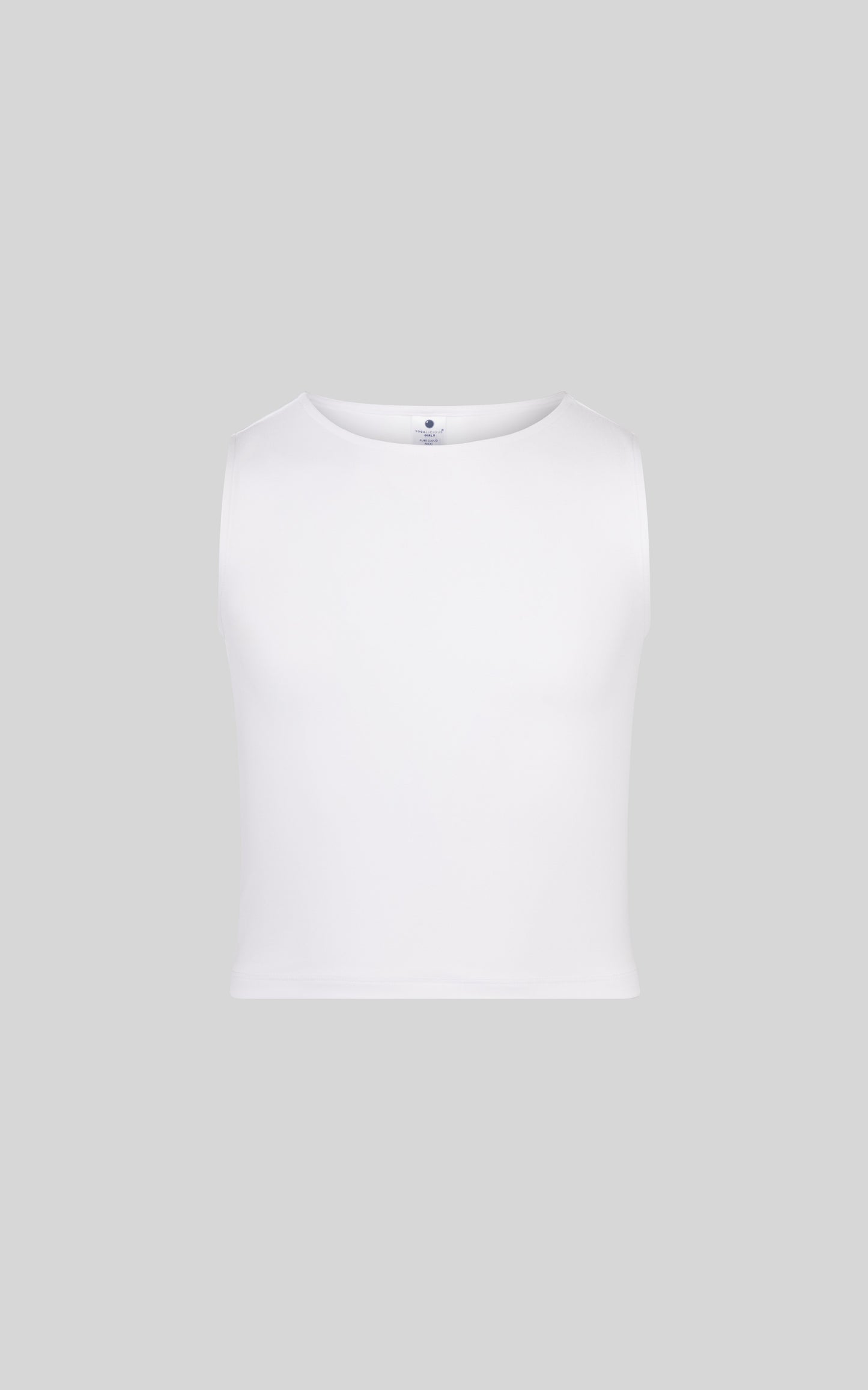 Youth Girls Basic Crew Neck Fitted Tank Top