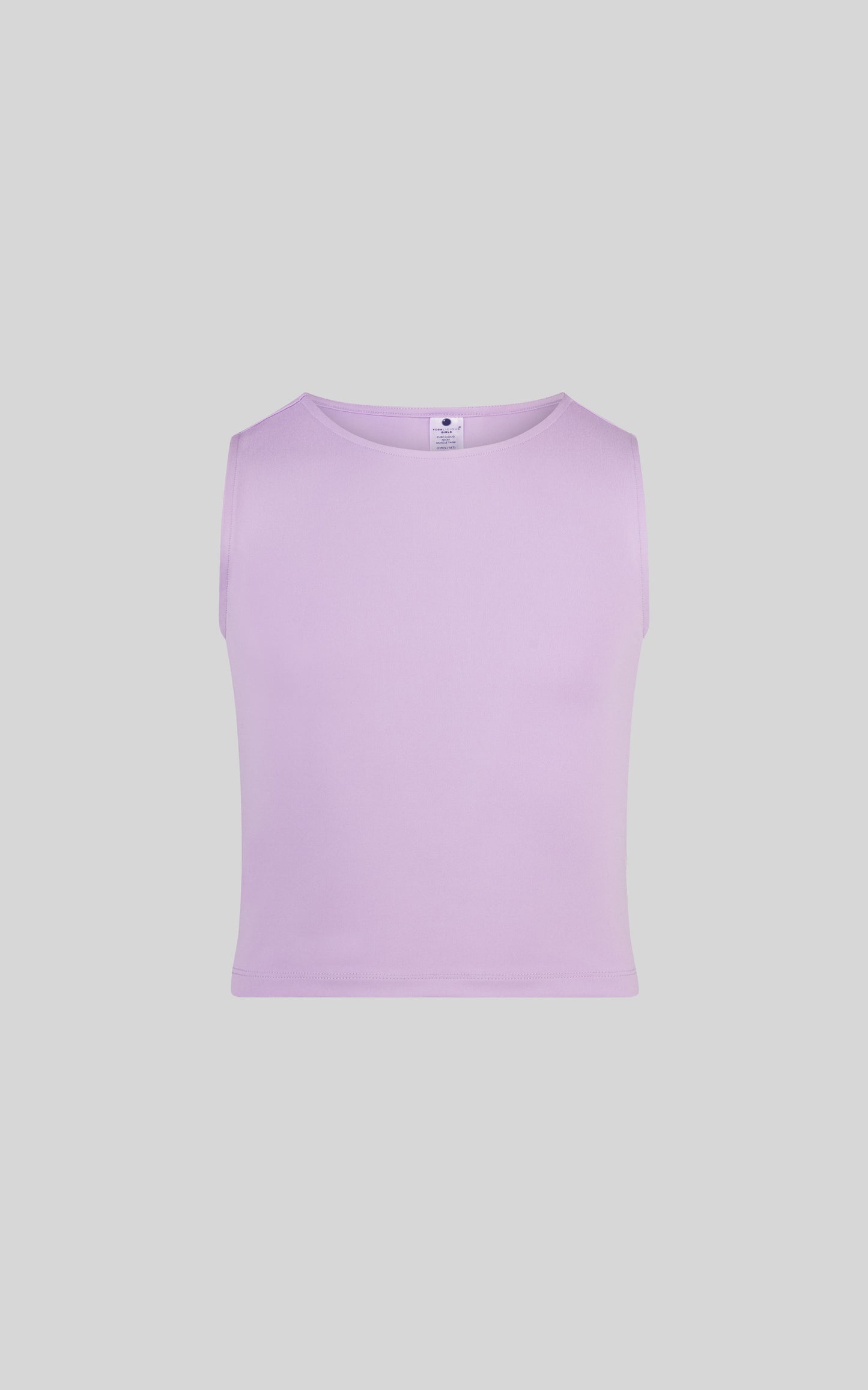 Youth Girls Basic Crew Neck Fitted Tank Top