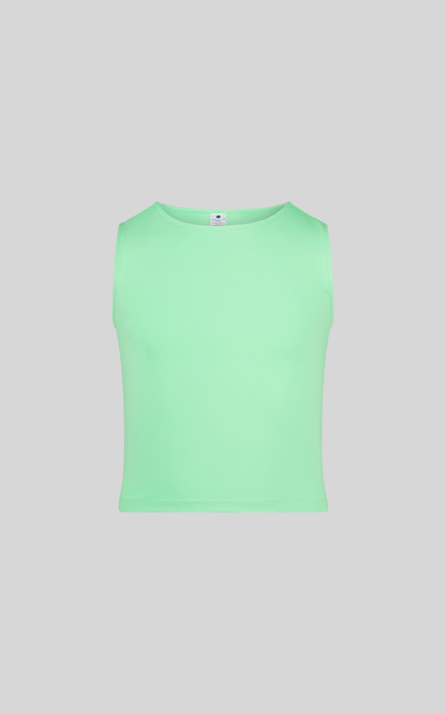 Youth Girls Basic Crew Neck Fitted Tank Top