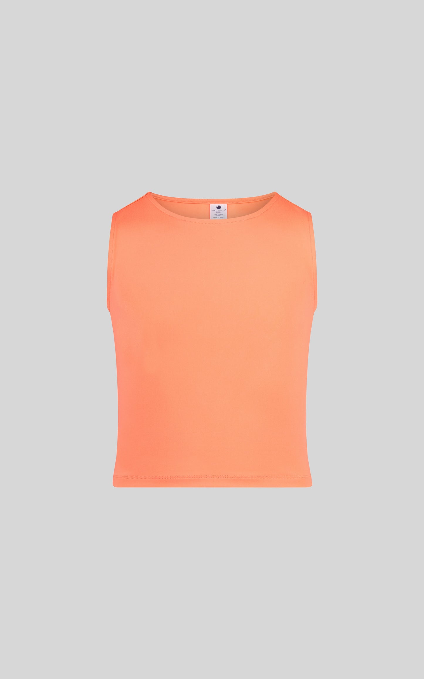 Youth Girls Basic Crew Neck Fitted Tank Top