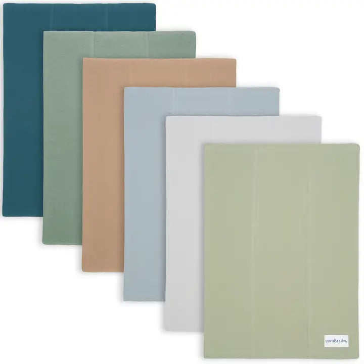 Assorted Pack Of Cotton Burp Cloths