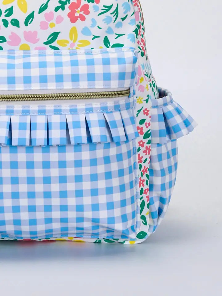 Floral Ruffle Backpack