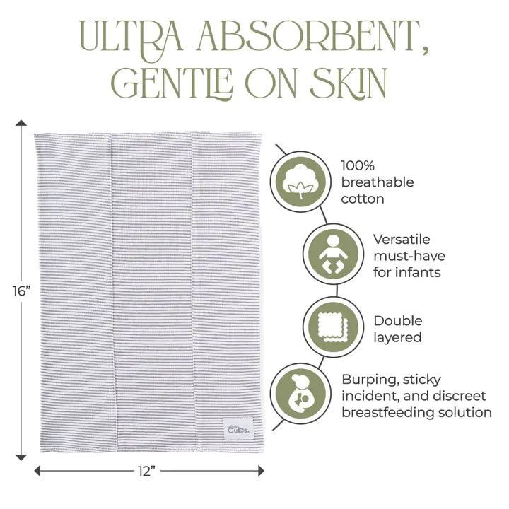 Assorted Pack Of Cotton Burp Cloths