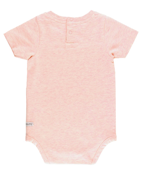 Pale Pink Short Sleeve Pocket Bodysuit/Top