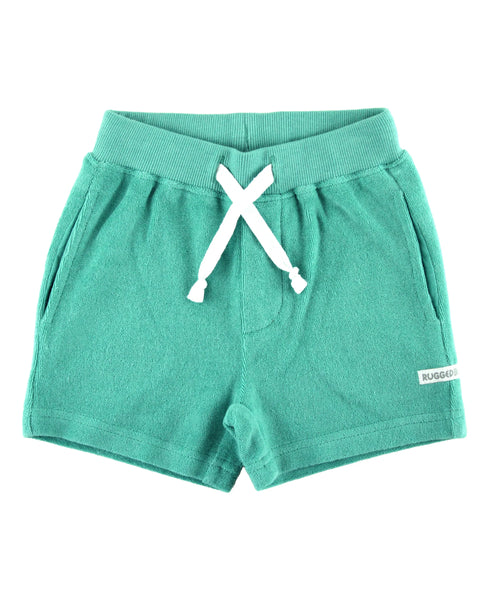 Ocean Teal Terry Knit Casual Shorts