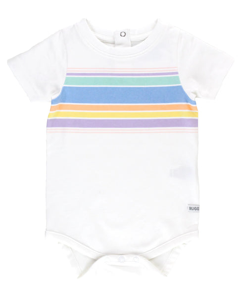 Rainbow Lane Stripe Short Sleeve Bodysuit/Shirt