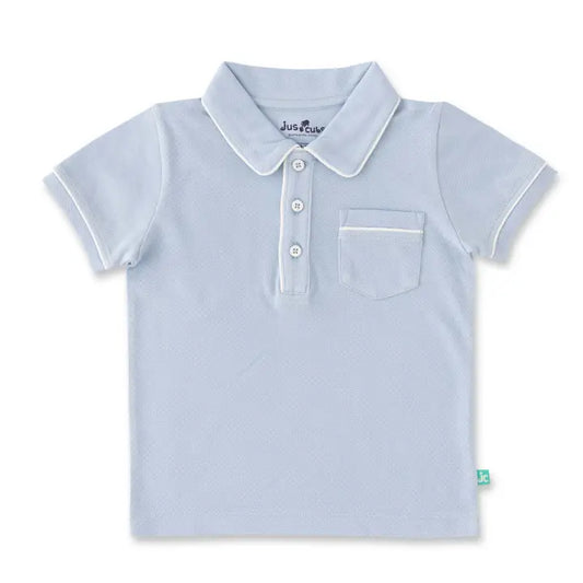 Baby Boy Organic Classic Polo Shirt - Blue