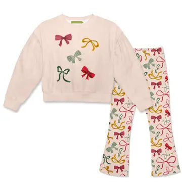 Toddler Girls Sweatshirt and Flare Pant Set