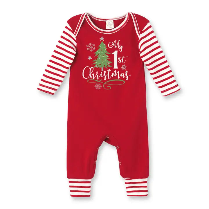 Baby's "My 1st Christmas" Cotton Romper