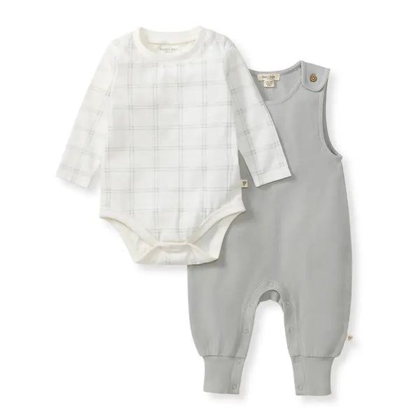 Infant Boys Plaid Jumpsuit & Bodysuit Set