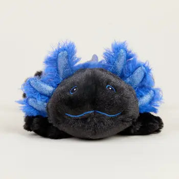Junior Warmie Black Axolotl Stuffed Animal (9")