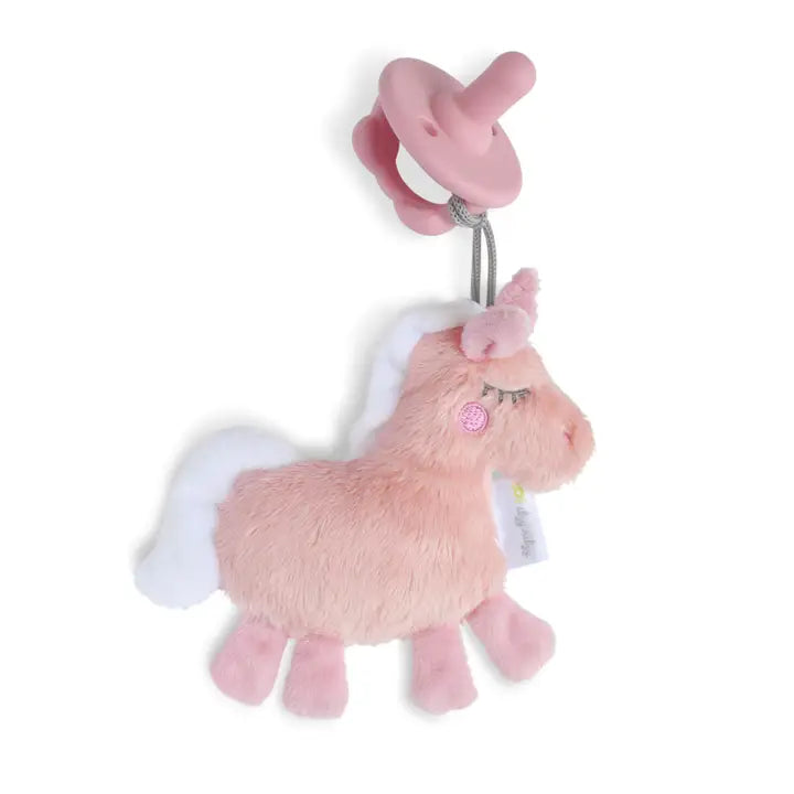 Itzy Ritzy Bitzy Pal Natural Rubber Pacifier & Stuffed Animal