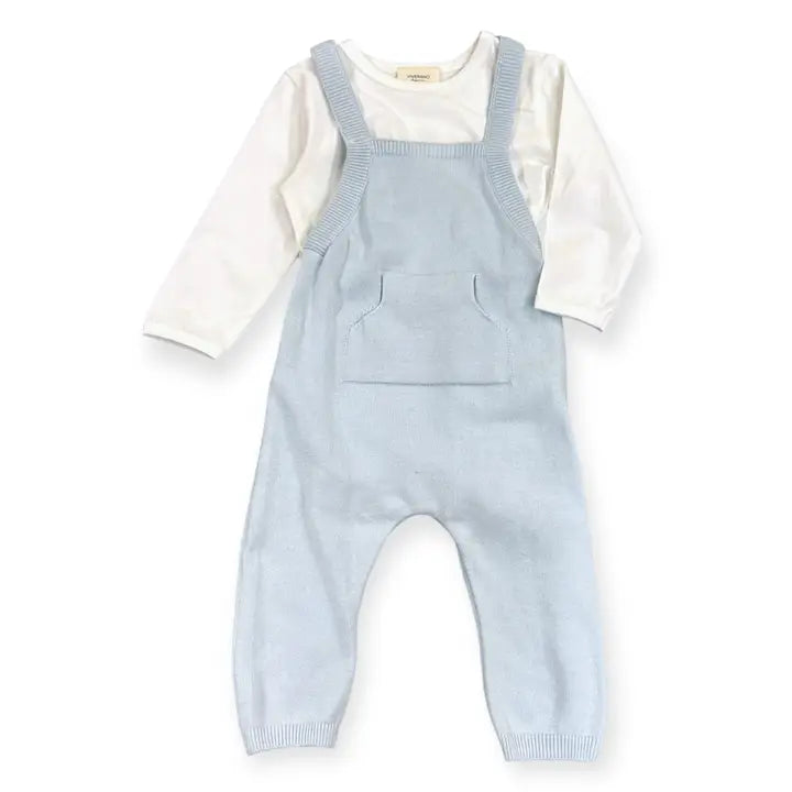 Baby Boys Milan Kangaroo Pocket Overall + Bodysuit Set