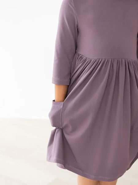 Toddler Girls Vintage Violet Pocket Twirl Dress