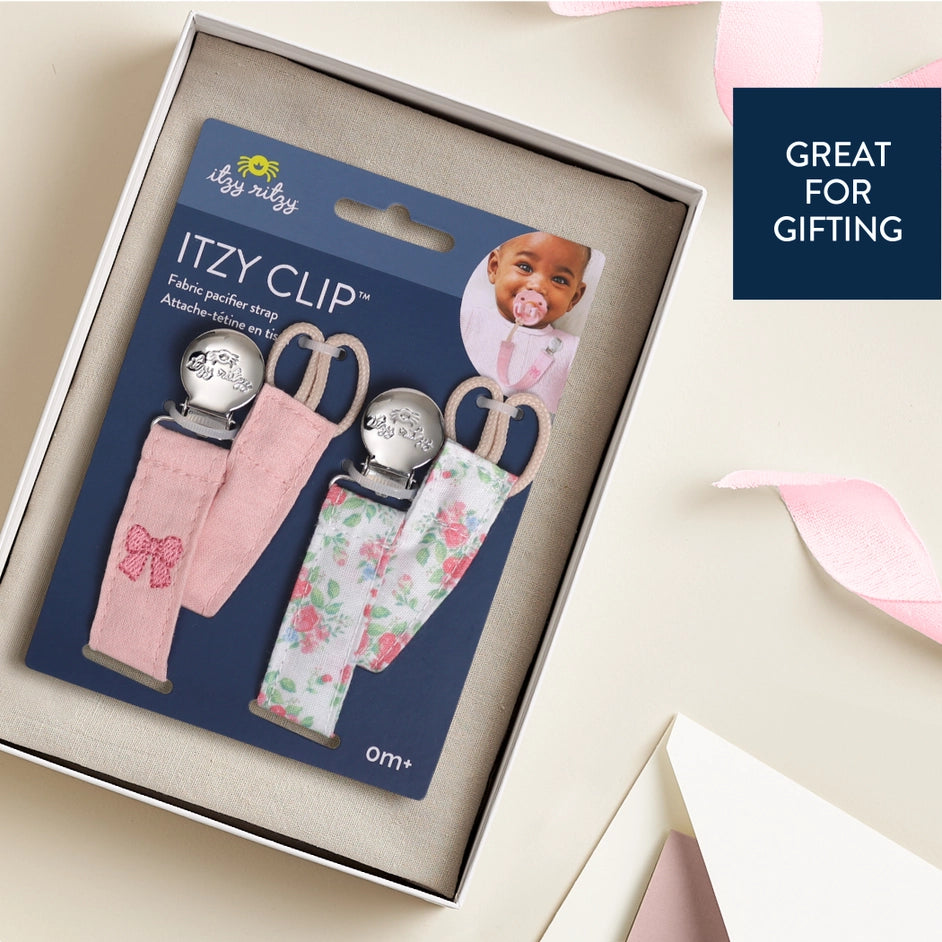 Itzy Ritzy Clip Fabric Pacifier Strap