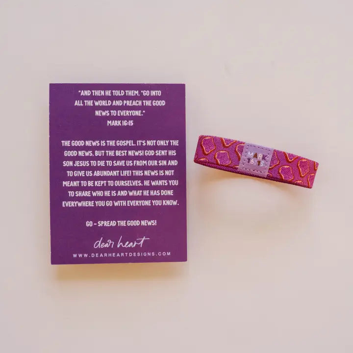 "Spread The Good News" Kids Inspirational Wristband Bracelet