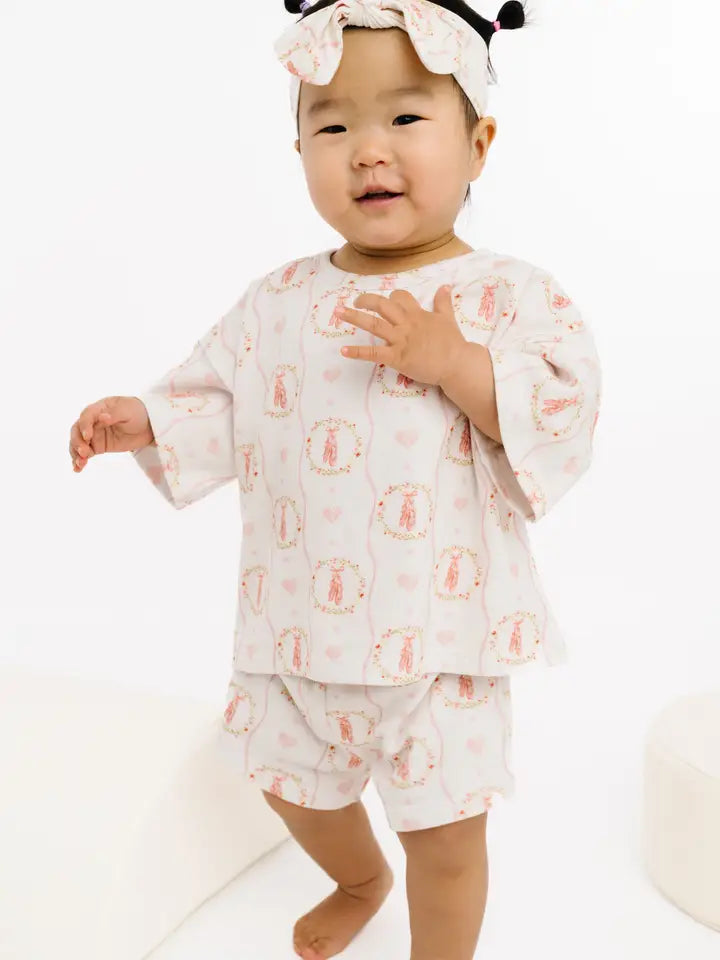 Baby Girl Slouchy Two Piece Set - Ballet