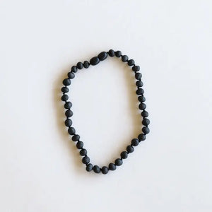Raw Black Amber 11" Necklace