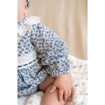 Infant Floral & Lace Romper