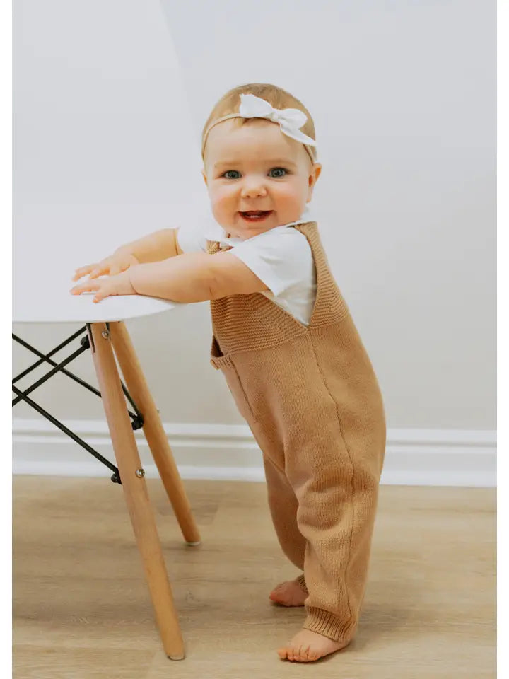 Baby Knit Jumper Suspender Overalls