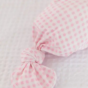 Baby Infant Girls Pink Gingham Gown Set