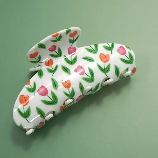 Floral Flower Hair Claw Clip