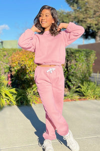 Youth Girls Long Sleeve Sweatshirt And Jogger Set