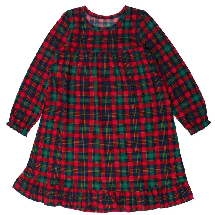 Toddler Girls Merry Memories Plaid Pajama Night Gown