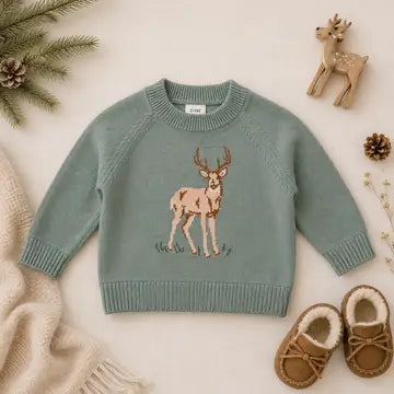 Baby/Toddler Boys Knit Buck Sweater