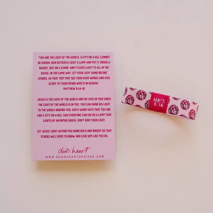 "Let Your Light Shine" Kids Inspirational Wristband Bracelet