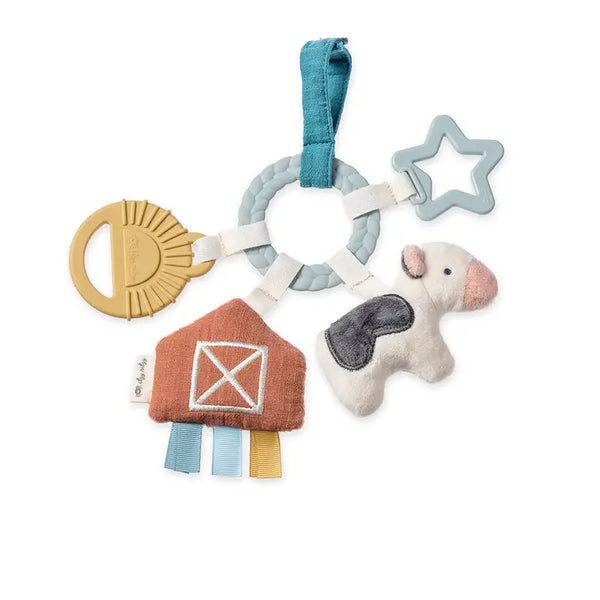 Itzy Bitzy Busy Ring Teething Activity Toy Farm
