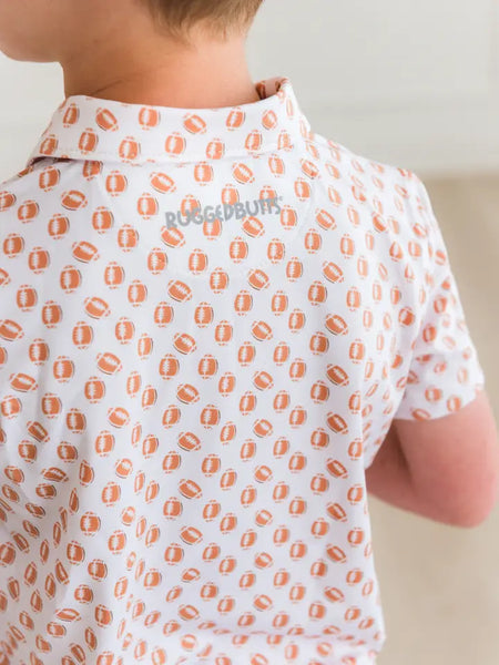 Rugged Butts Boys Frenzy Knit Short Sleeve Performance Polo