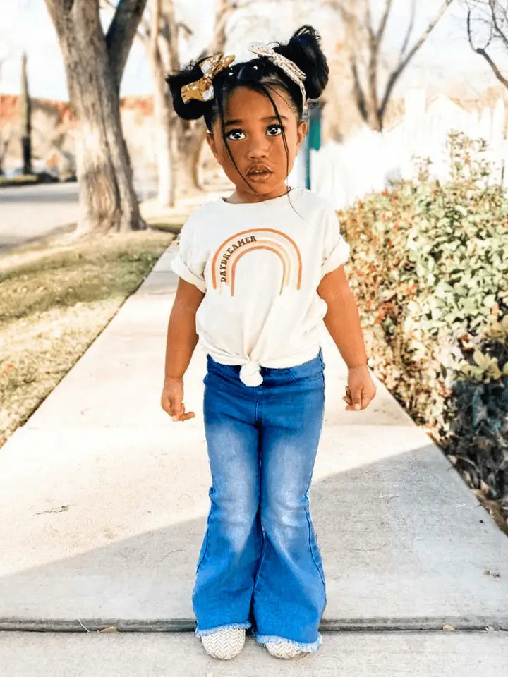 Toddler Girls Denim Bell Bottoms