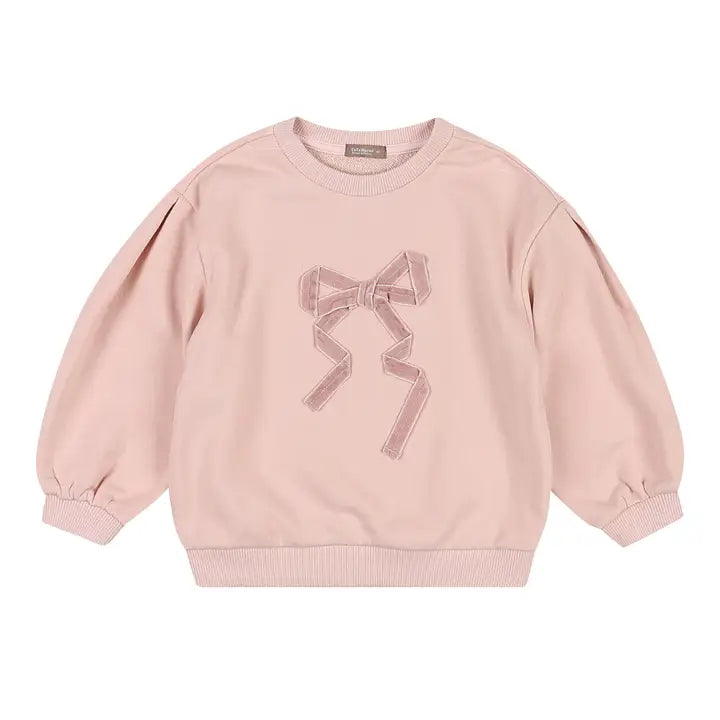 Toddler Girls Ribbon Detail Long Sleeve Sweatshirt