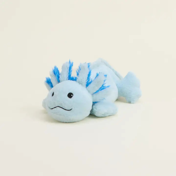 Junior Warmie Blue Axolotl Stuffed Animal (9")