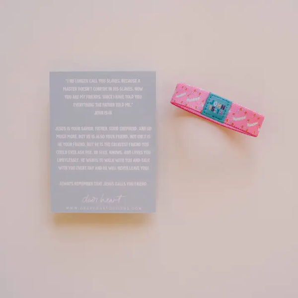 "What A Friend" Kids Inspirational Wristband Bracelet