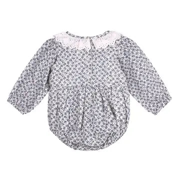 Infant Floral & Lace Romper