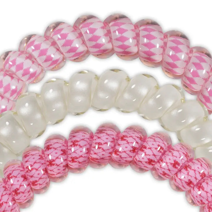 Teleties Spiral Hair Coils (Small) - Cherry Bomb