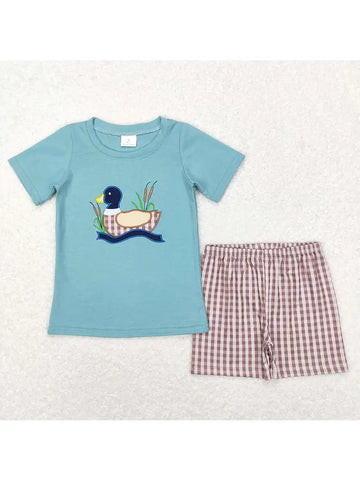 Boys Duck Top And Shorts Set