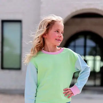 Youth Girls Colorblock Pullover
