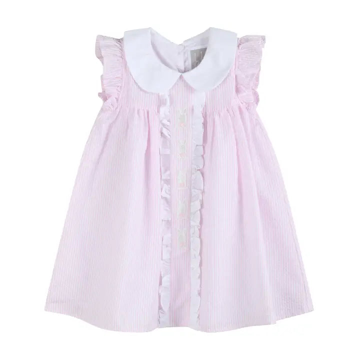 Baby & Toddler Girls Seersucker Bunny Ruffle Dress